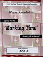 image of big note 2002 lyrics certificate