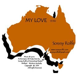 image of single titled: my love, by sonny rolfe